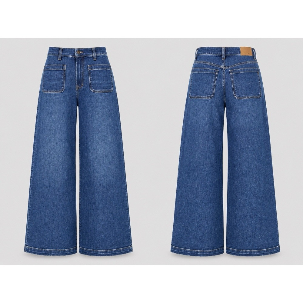 Madewell Emmett Wide Leg Jeans Size 28 Denim Casual Retro Y2K 90s Boho Grunge